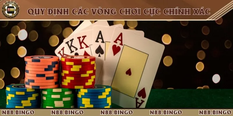 Trải Nghiệm Poker Tại N88 Cùng Những Tay Bài Đỉnh Cao 4 vòng chơi cơ bản của game bài poker